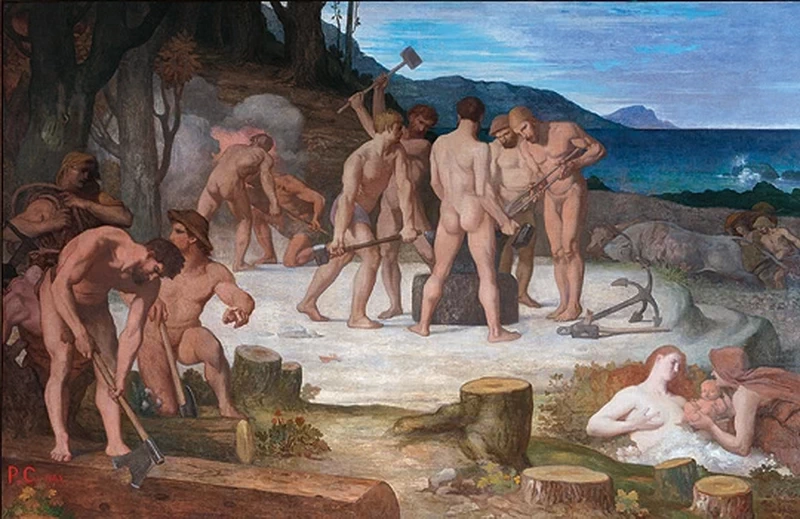 Pierre Puvis de Chavannes - Il lavoro, Musée de Picardie, Amiens